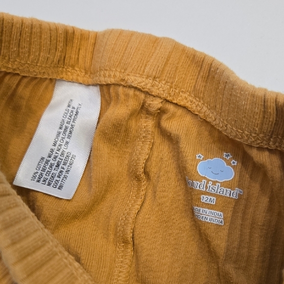 Set Of 3 Cloud Island Kids Ribbed Jogger Pants - Gray, Cream, and Tan, GUC - Picture 5 of 5